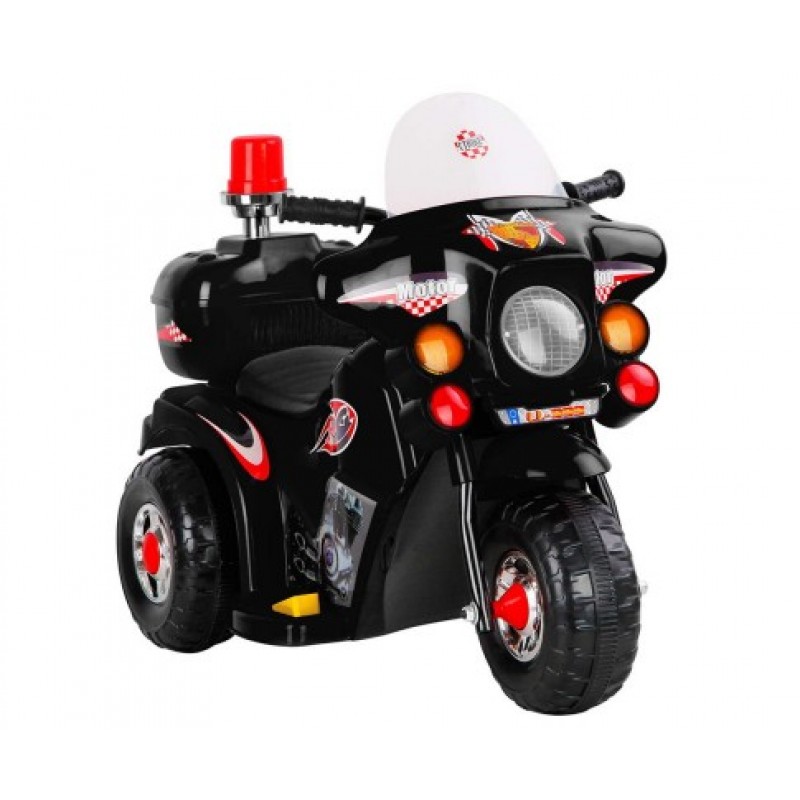 Rigo Kids Ride On Motorbike Patrol Bike - Black Rigo Kids Ride On Motorbike Patrol Bike - Black