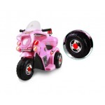 Rigo Kids Ride On Motorbike Patrol Bike - Pink Rigo Kids Ride On Motorbike Patrol Bike - Pink