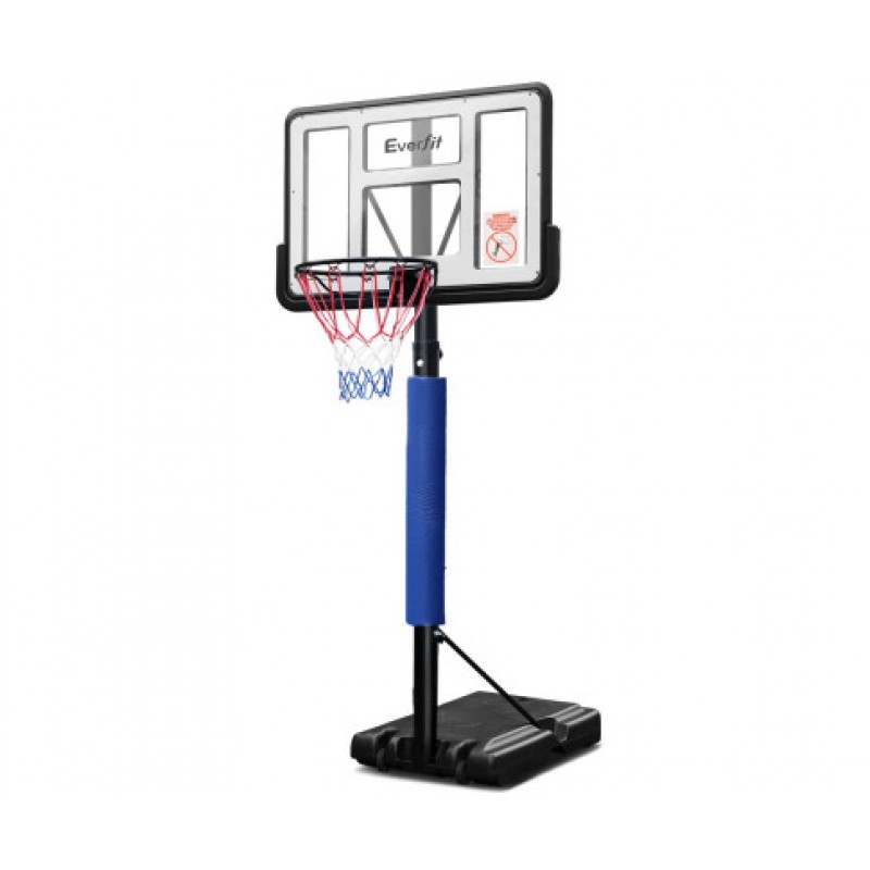 Everfit 3.05m Portable Basketball Stand System Height Adjustable Blue Everfit 3.05m Portable Basketball Stand System Height Adjustable Blue