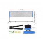 Everfit Portable Sports Net Stand For Badminton Volleyball Tennis Soccer 3m 3ft Blue Everfit Portable Sports Net Stand For Badminton Volleyball Tennis Soccer 3m 3ft Blue