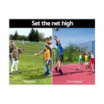 Everfit Portable Sports Net Stand For Badminton Volleyball Tennis Soccer 3m 3ft Blue Everfit Portable Sports Net Stand For Badminton Volleyball Tennis Soccer 3m 3ft Blue