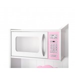 Keezi Kids Princess Wooden Kitchen Play Set - White & Pink