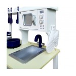 Keezi 18 Piece Kids Kitchen Play Set - White