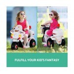 Rigo Kids Ride On Motorbike Motorcycle Car - White Rigo Kids Ride On Motorbike Motorcycle Car - White