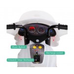 Rigo Kids Ride On Motorbike Motorcycle Car - White Rigo Kids Ride On Motorbike Motorcycle Car - White