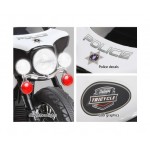 Rigo Kids Harley Davidson Inspired Police Motorbike Ride On - Black/White Rigo Kids Harley Davidson Inspired Police Motorbike Ride On - Black/White