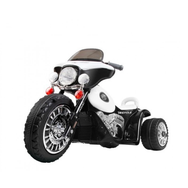 Rigo Kids Harley Davidson Inspired Police Motorbike Ride On - Black/White Rigo Kids Harley Davidson Inspired Police Motorbike Ride On - Black/White