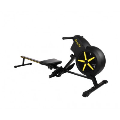 Everfit 8 level Rowing Exercise Machine with Air Resistance System - Black
