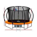 Everfit 10ft Trampoline Round Trampoline With Basketball Hoop - Orange Everfit 10ft Trampoline Round Trampoline With Basketball Hoop - Orange