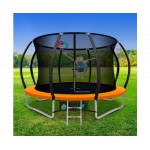 Everfit 10ft Trampoline Round Trampoline With Basketball Hoop - Orange Everfit 10ft Trampoline Round Trampoline With Basketball Hoop - Orange