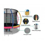 Everfit 10ft Trampoline Round Trampoline with Basketball Hoop - Multi-coloured