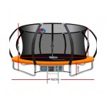 Everfit 14ft Trampoline Round Trampoline with Basketball Hoop - Orange Everfit 14ft Trampoline Round Trampoline with Basketball Hoop - Orange