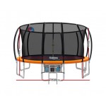 Everfit 16ft Trampoline Round Trampoline with Basketball Hoop - Orange Everfit 16ft Trampoline Round Trampoline with Basketball Hoop - Orange