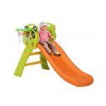 Keezi Kids Slide with Basketball Hoop Panda - Orange Keezi Kids Slide with Basketball Hoop Panda - Orange
