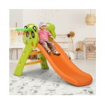 Keezi Kids Slide with Basketball Hoop Panda - Orange Keezi Kids Slide with Basketball Hoop Panda - Orange