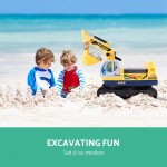 Keezi Kids Ride On Excavator - Yellow Keezi Kids Ride On Excavator - Yellow