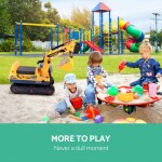 Keezi Kids Ride On Excavator - Yellow Keezi Kids Ride On Excavator - Yellow