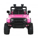 Rigo Kids Electric 12V Jeep Battery Remote Control Ride On Car - Pink