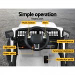 Rigo Kids Electric 12V Jeep Battery Remote Control Ride On Car - White