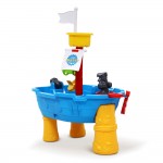 Keezi Kids Beach Sand and Water Sandpit Pirate Ship Outdoor Table Toys Keezi Kids Beach Sand and Water Sandpit Pirate Ship Outdoor Table Toys