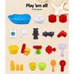 Keezi Kids Beach Sand and Water Sandpit Pirate Ship Outdoor Table Toys Keezi Kids Beach Sand and Water Sandpit Pirate Ship Outdoor Table Toys