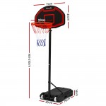 Everfit 2.1m Adjustable Portable Basketball Stand Hoop System Rim - Black Everfit 2.1m Adjustable Portable Basketball Stand Hoop System Rim - Black