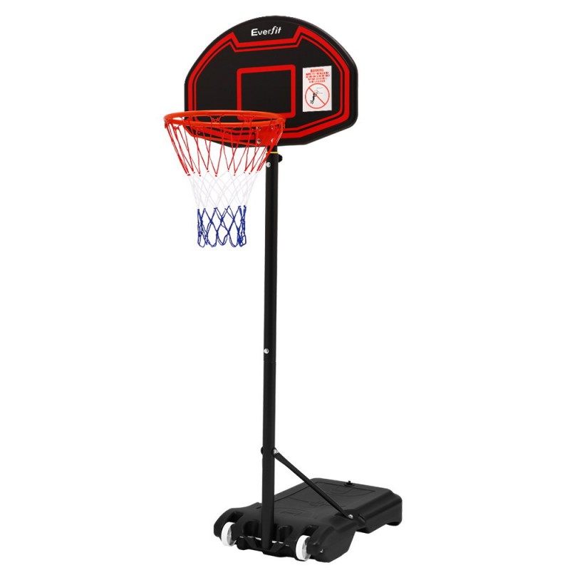 Everfit 2.1m Adjustable Portable Basketball Stand Hoop System Rim - Black Everfit 2.1m Adjustable Portable Basketball Stand Hoop System Rim - Black