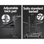 Everfit Multi Station Weight Bench Press Fitness Weights Equipment Incline - Black Everfit Multi Station Weight Bench Press Fitness Weights Equipment Incline - Black