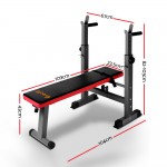 Everfit Multi-Station Weight Bench Press Home Gym Fitness Weights Equipment - Red