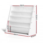 Keezi Kids Bookshelf Childrens Bookcase Magazine Rack Organiser Display - White