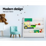 Keezi Kids Bookshelf Childrens Bookcase Magazine Rack Organiser Display - White