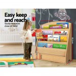 Keezi 5 Tiers Kids Wooden Bookshelf Bookcase Display Rack Keezi 5 Tiers Kids Wooden Bookshelf Bookcase Display Rack