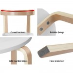 Keezi Nordic Kids Activity Study Play Modern Table and Chair Set - White/Natural Keezi Nordic Kids Activity Study Play Modern Table and Chair Set - White/Natural