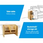 Keezi 3 Piece Nordic Kids Activity Desk Compact Table and Chair Set - Natural Keezi 3 Piece Nordic Kids Activity Desk Compact Table and Chair Set - Natural