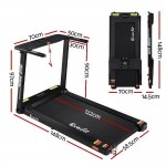 Everfit Electric Treadmill 42cm Foldable Running Home Gym Fitness Machine - Black Everfit Electric Treadmill 42cm Foldable Running Home Gym Fitness Machine - Black
