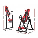Everfit Gravity Inversion Table Foldable Stretcher Inverter Home Gym Fitness - Black/Red Everfit Gravity Inversion Table Foldable Stretcher Inverter Home Gym Fitness - Black/Red