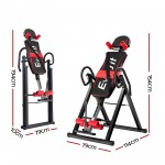 Everfit Gravity Inversion Table Foldable Stretcher Inverter Home Gym Fitness - Black Everfit Gravity Inversion Table Foldable Stretcher Inverter Home Gym Fitness - Black
