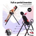 Everfit Gravity Inversion Table Foldable Stretcher Inverter Home Gym Fitness - Black Everfit Gravity Inversion Table Foldable Stretcher Inverter Home Gym Fitness - Black