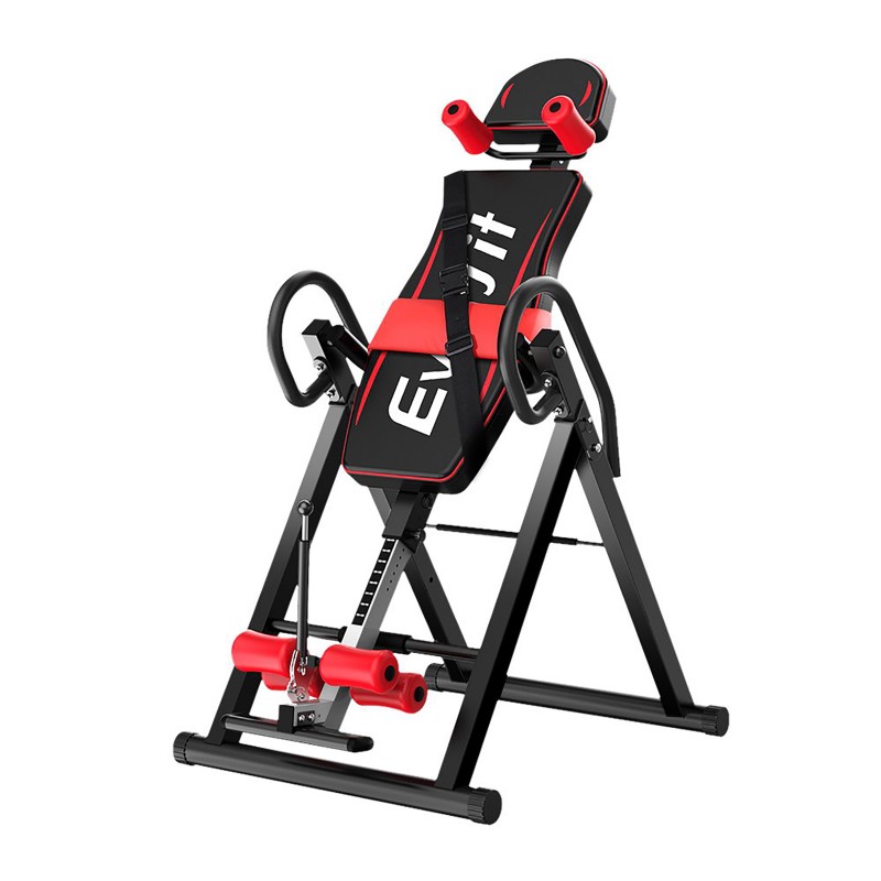 Everfit Gravity Inversion Table Foldable Stretcher Inverter Home Gym Fitness - Black Everfit Gravity Inversion Table Foldable Stretcher Inverter Home Gym Fitness - Black