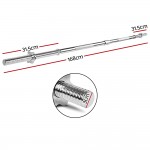 5.5FT Barbell Bar Steel Fitness Exercise Weight Press Home Gym Equipment 5.5FT Barbell Bar Steel Fitness Exercise Weight Press Home Gym Equipment