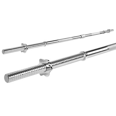 5.5FT Barbell Bar Steel Fitness Exercise Weight Press Home Gym Equipment