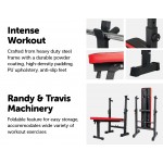 Folding Flat Weight Lifting Bench Body Workout Exercise Home Fitness Machine Folding Flat Weight Lifting Bench Body Workout Exercise Home Fitness Machine