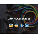 19PC Resistance Exercise Fitness Bands Tubes Kit Yoga Set 19PC Resistance Exercise Fitness Bands Tubes Kit Yoga Set
