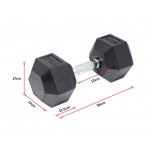 20KG Commercial Rubber Hex Dumbbell Gym Weight 20KG Commercial Rubber Hex Dumbbell Gym Weight