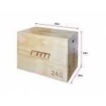 3-IN-1 Wood Plyo Games Plyometric Jump Box