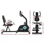Everfit Magnetic Recumbent Exercise Bike Fitness Cycle Trainer Gym Equipment Everfit Magnetic Recumbent Exercise Bike Fitness Cycle Trainer Gym Equipment