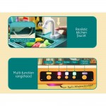 Keezi Kids Kitchen Pretend Play Set 73pcs Food Sink Cooking Utensils 
