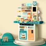 Keezi Kids Kitchen Pretend Play Set 73pcs Food Sink Cooking Utensils 