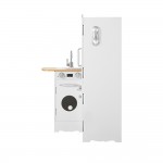 Keezi Kids Kitchen Pretend Play Set Wooden Cooking Childrens Toy - White