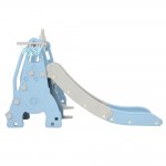 Keezi Kids Slide 170cm Extra Long Swing Basketball Hoop Toddlers Playset - Blue Keezi Kids Slide 170cm Extra Long Swing Basketball Hoop Toddlers Playset - Blue